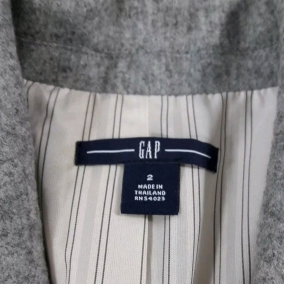 🌟SOLD🌟 Gap Womens Gray Wool Blazer Size 2 - Picture 7 of 8